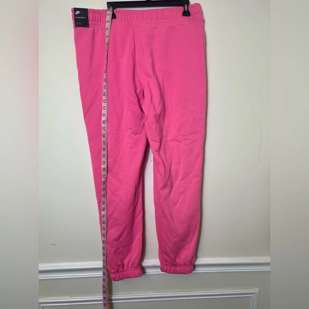 WOMENS NIKE NSW SWOOSH PINK FLEECE PANTS - Picture 4 of 8